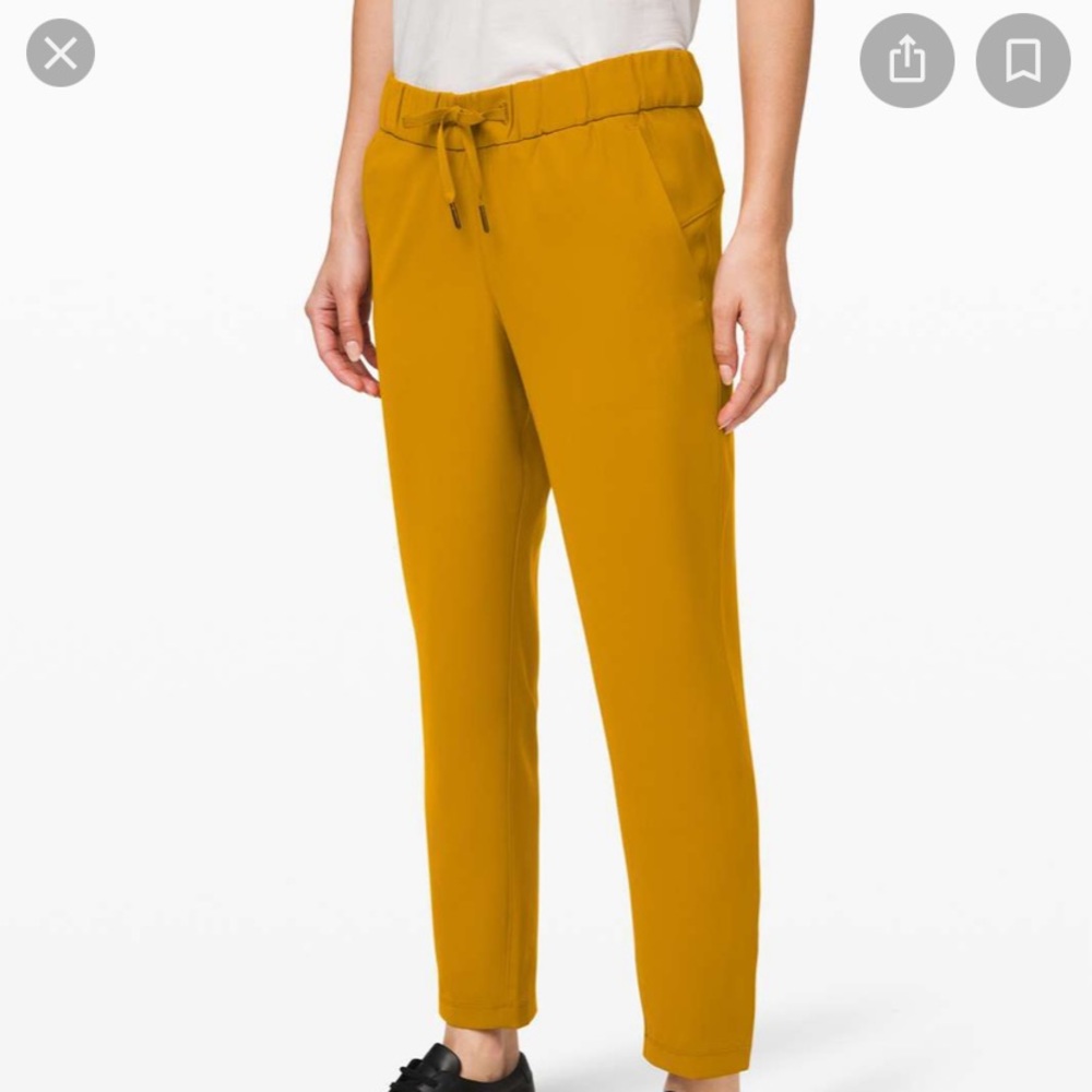 Lululemon on the fly pant fools gold 7/8